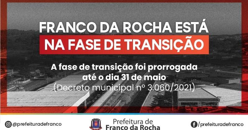 Franco da Rocha prorroga Fase Emergencial